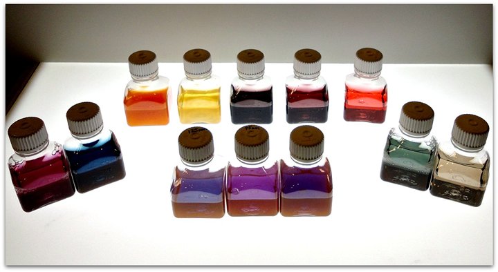 The various colors of gold nanoparticles dependent on shape and size that range the full spectrum